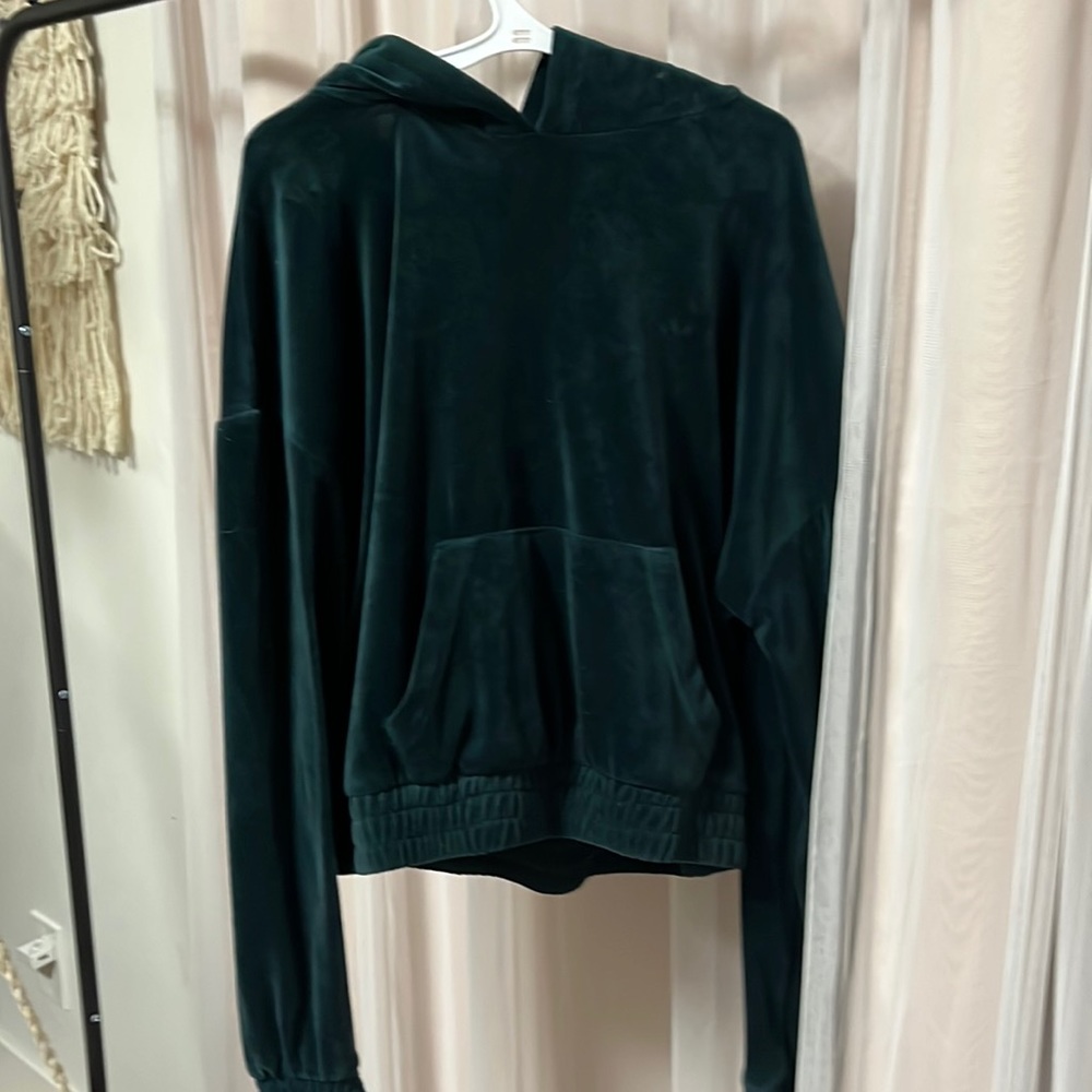 Green hoodie
